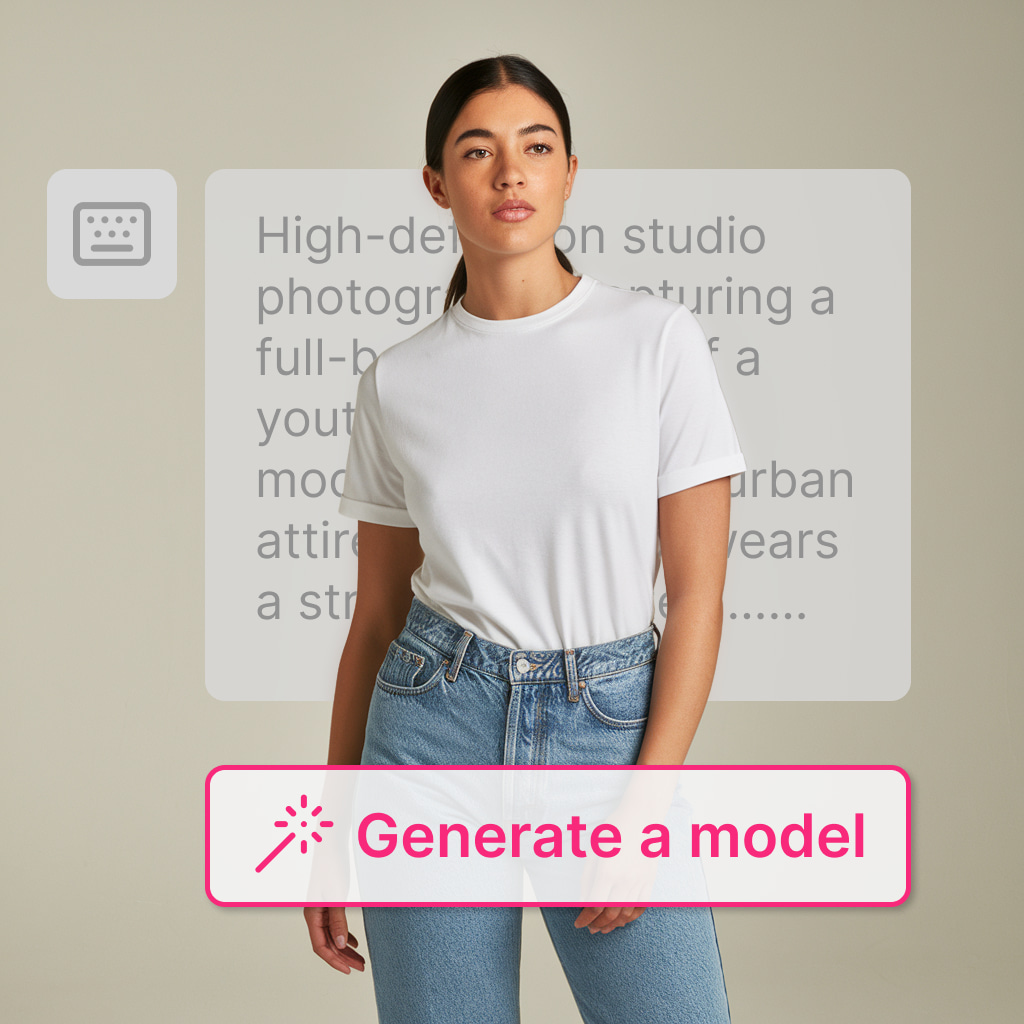 A Fashion Model Generated by AI